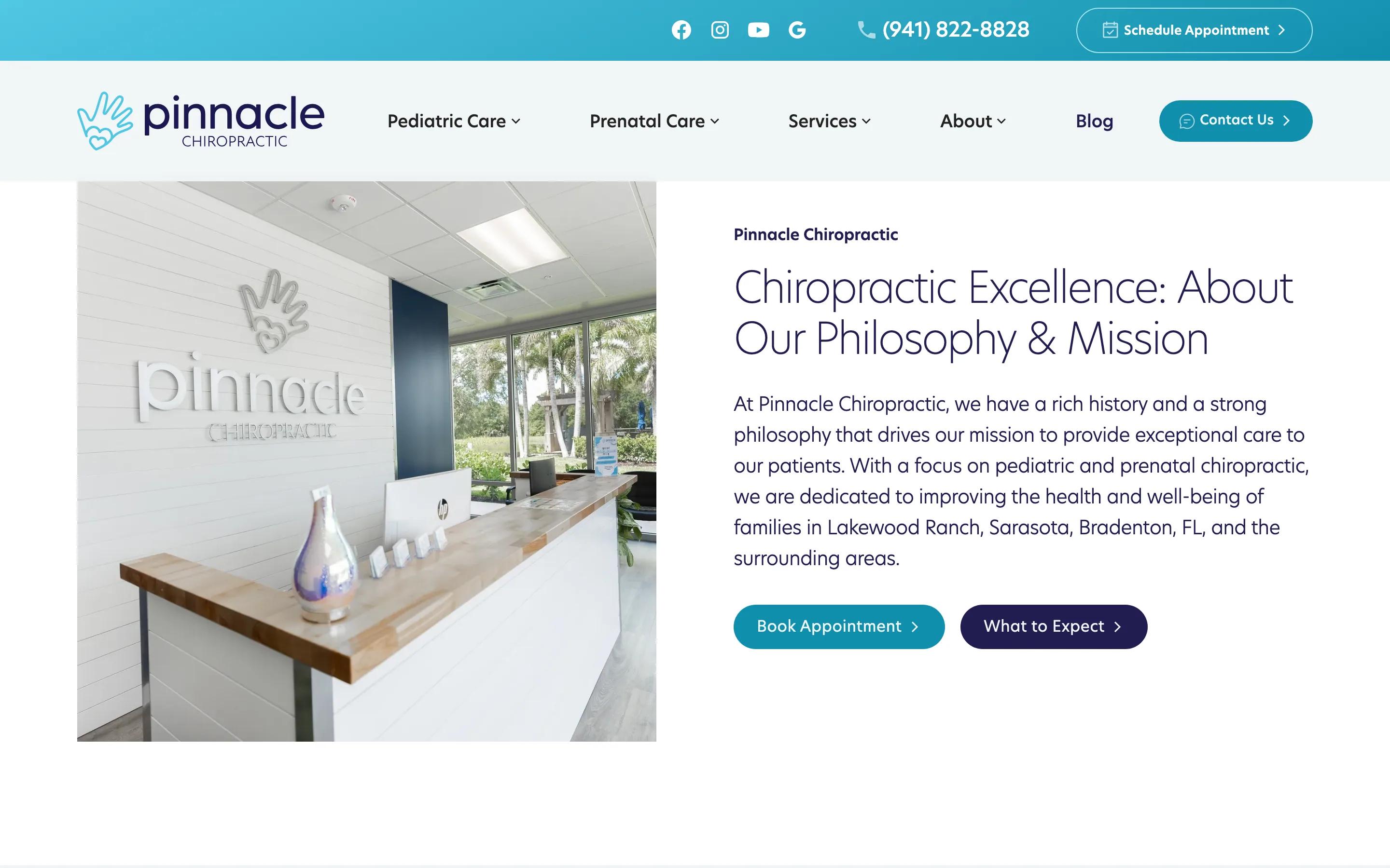 Pinnacle Chiropractic about desktop — Chiropractic Excellence: About Our Philo