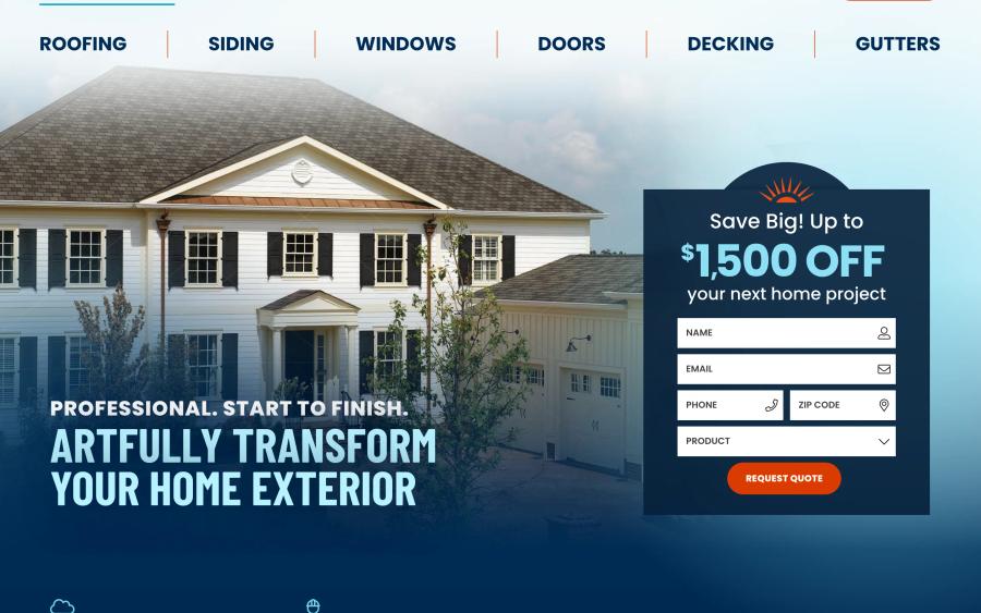 Shiner Exteriors home desktop