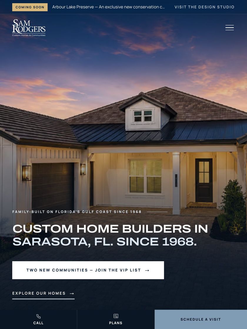 Sam Rodgers Homes home tablet