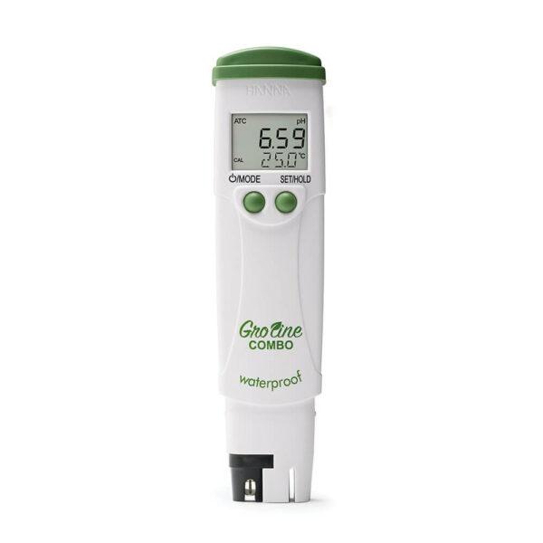 HI98131 Medidor de bolsillo impermeable de pH/CE/TDS/temperatura GroLine