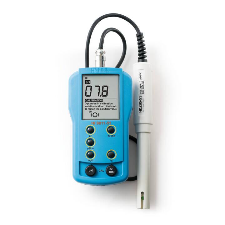 HI9811-51
Medidor de pH/CE/TDS/Temperatura