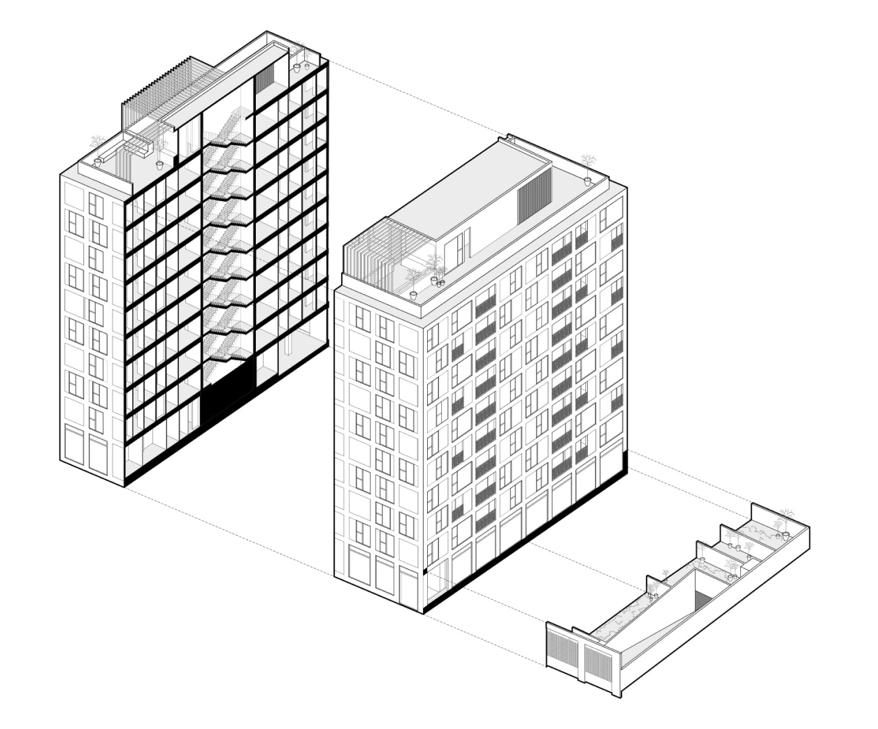 Edificio EGB 139 — Isométrico análisis