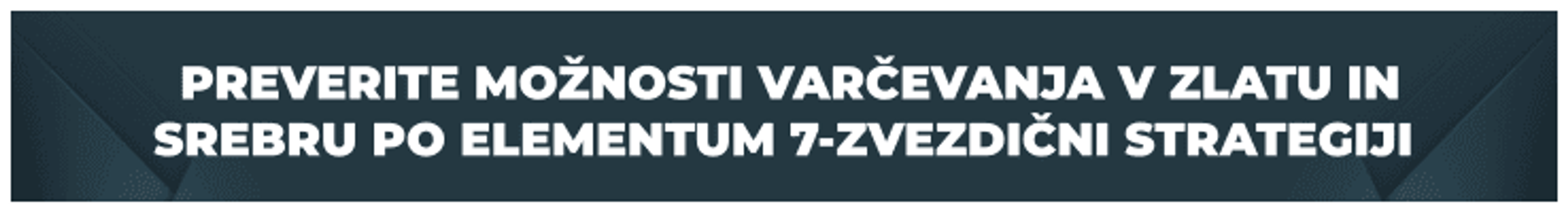 Elementum 7-zvezdična strategija za varčevanje v zlatu in srebru pri dolgoročnem načrtovanju nakupa nepremičnine.