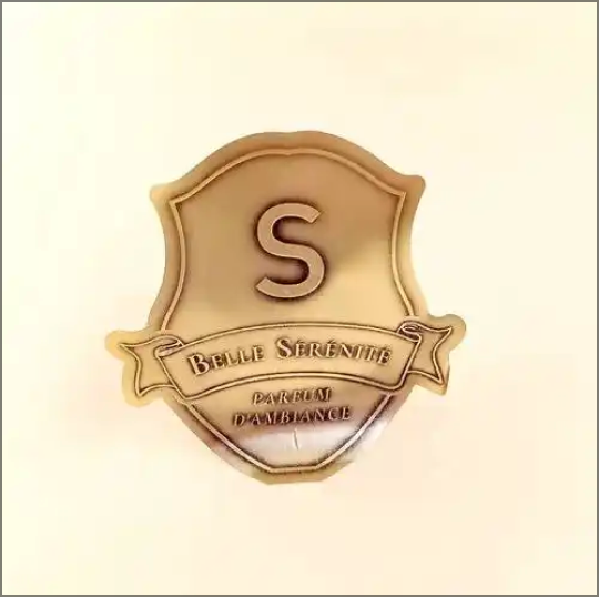 Engraved metal tag sample