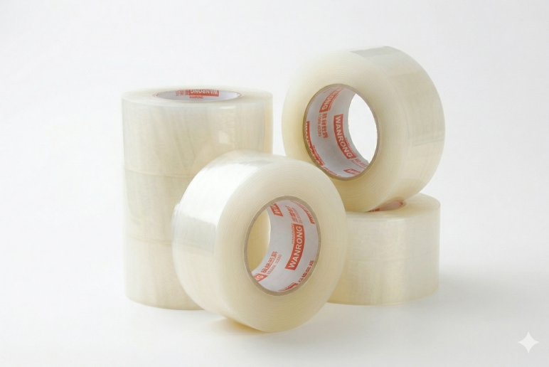 BOPP clear poly tape for vivid logo printing