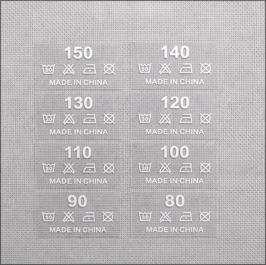 Neck Heat Transfer Labels