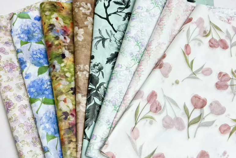 Tissue paper color fan samples