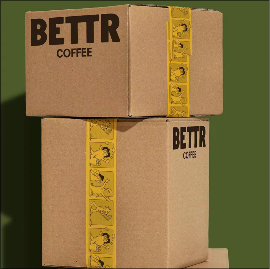 Printed Shipping Tape - branded tape on parcel