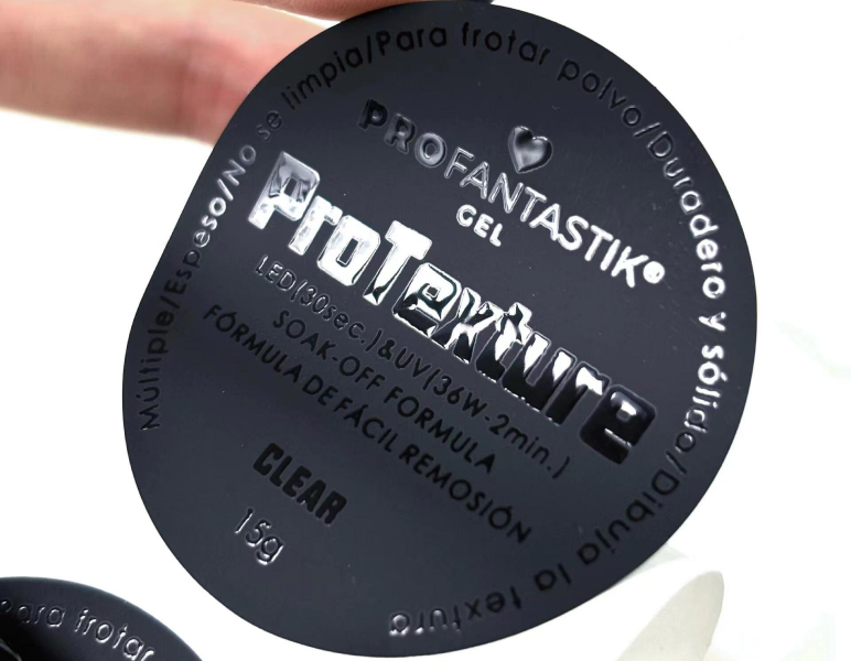 Gloss protective lamination on custom sticker