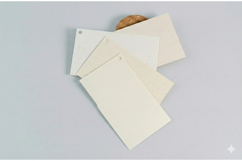 Kraft paper eco-friendly hanging tag with natural texture