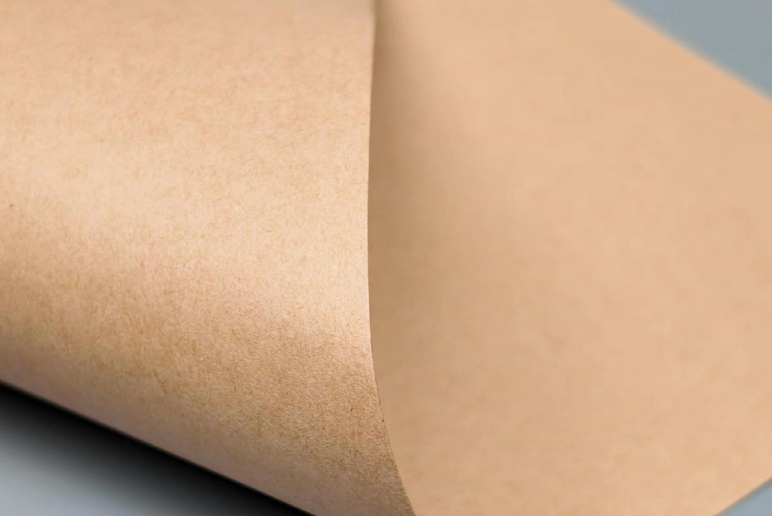 Natural kraft paper sticker for eco packaging