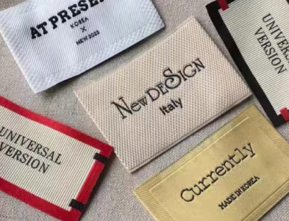 Premium custom woven clothing labels for apparel brands