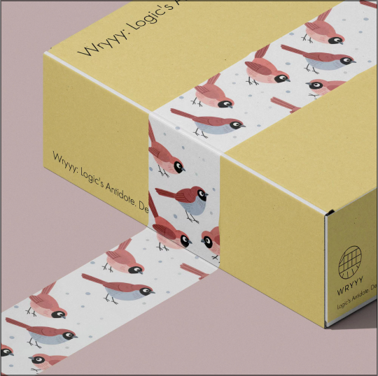 Custom tape for beauty and cosmetics packaging
