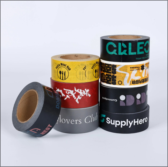 Custom Gummed Tape - sealed carton with gummed tape