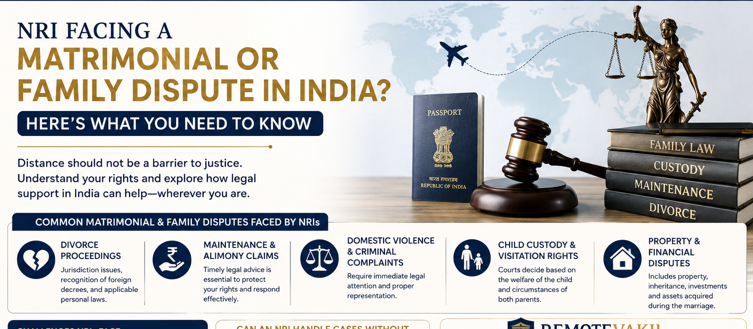 NRI Matrimonial & Family Disputes in India | Legal Help for NRIs | RemoteVakil