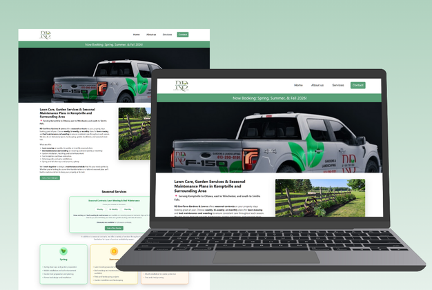 Screenshot of the website RD Everterra - Kemptville Landscaping Company