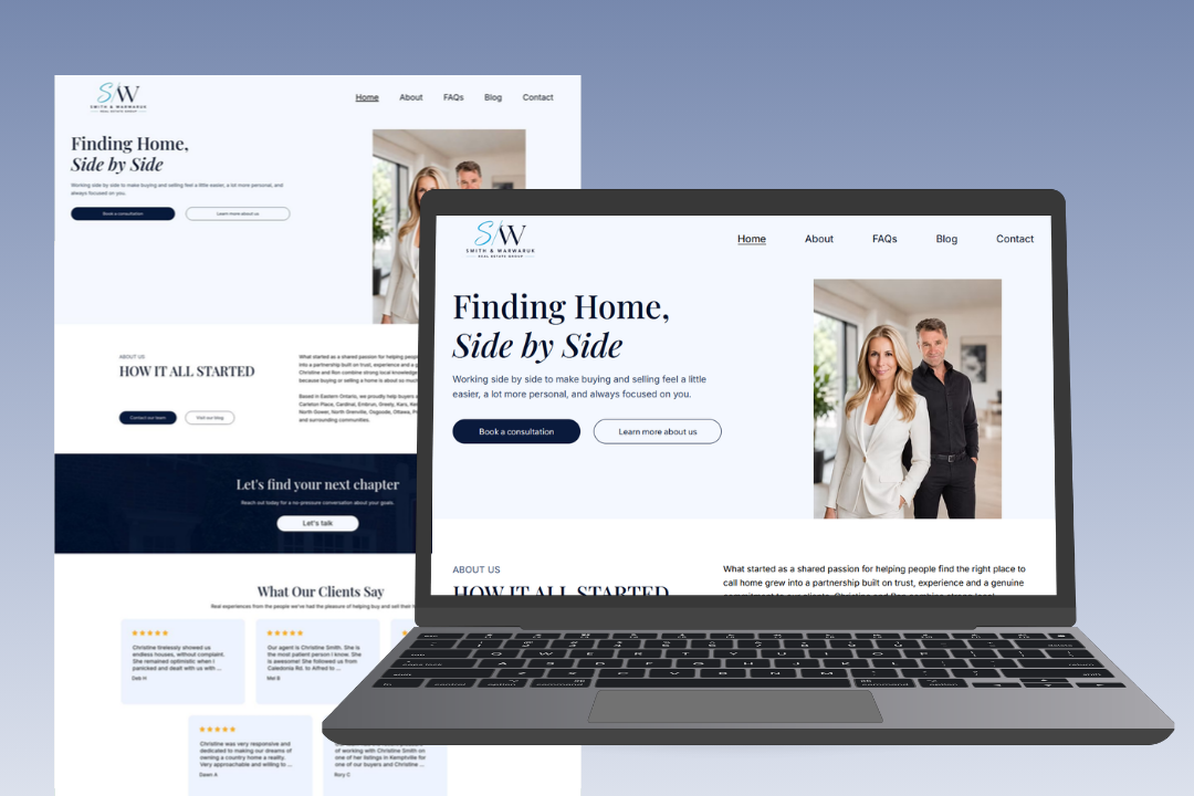 Screenshot of the website Smith & Warwaruk Real Estate Group