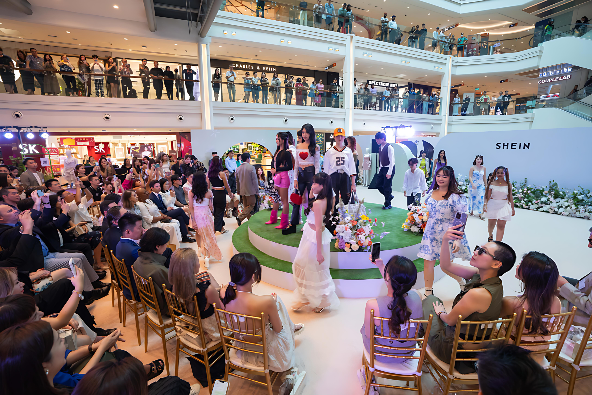 Fashion show in the mall