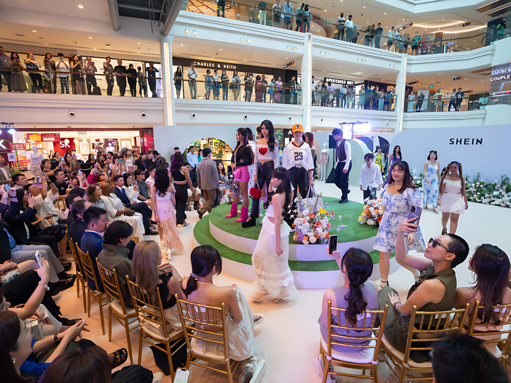 Fashion show in the mall