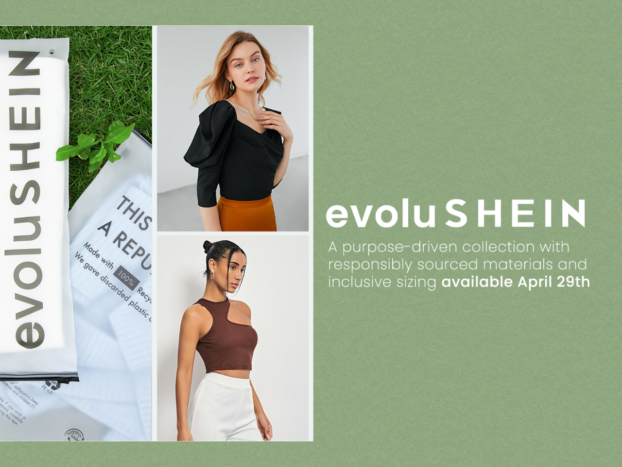 SHEIN’s evoluSHEIN collection promoting sustainable fashion and inclusive sizing
