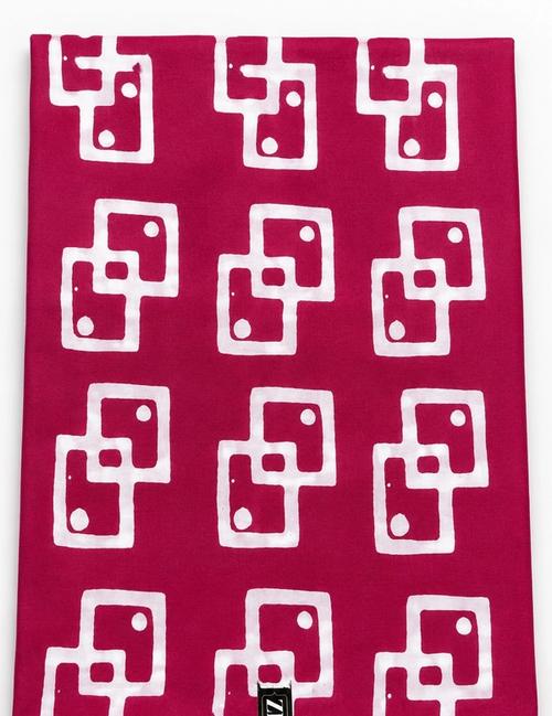 pink and white square