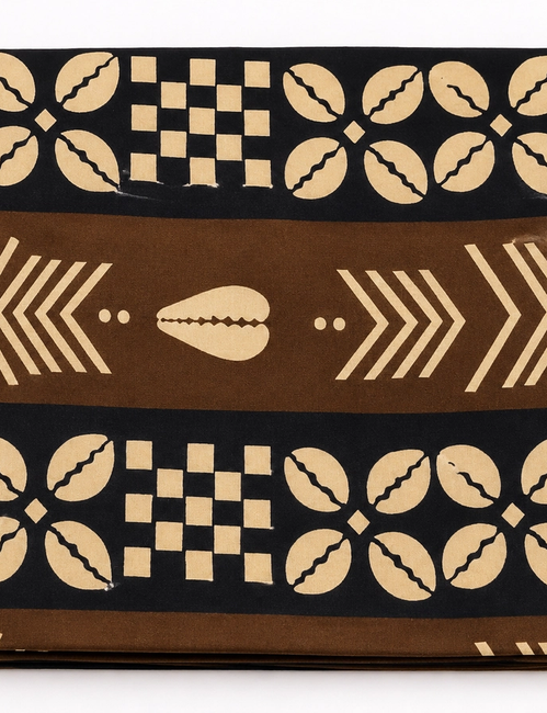 Brown cowrie print 