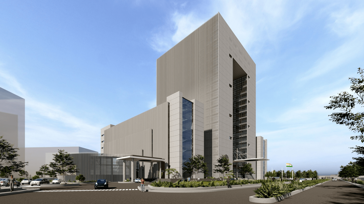 New Administrative Building, PCMC, project view 3