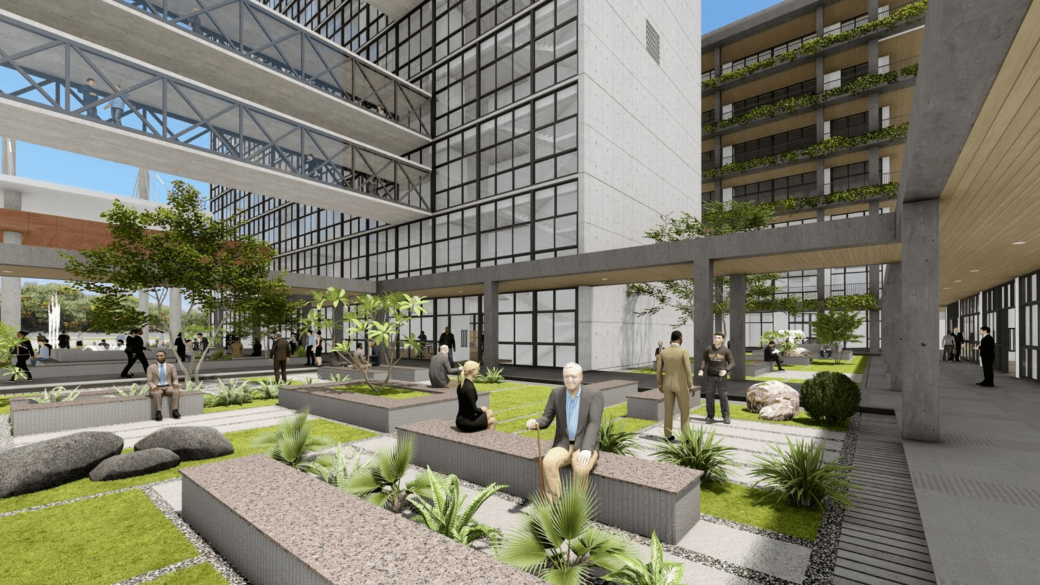 New Administrative Building, PCMC, project view 8