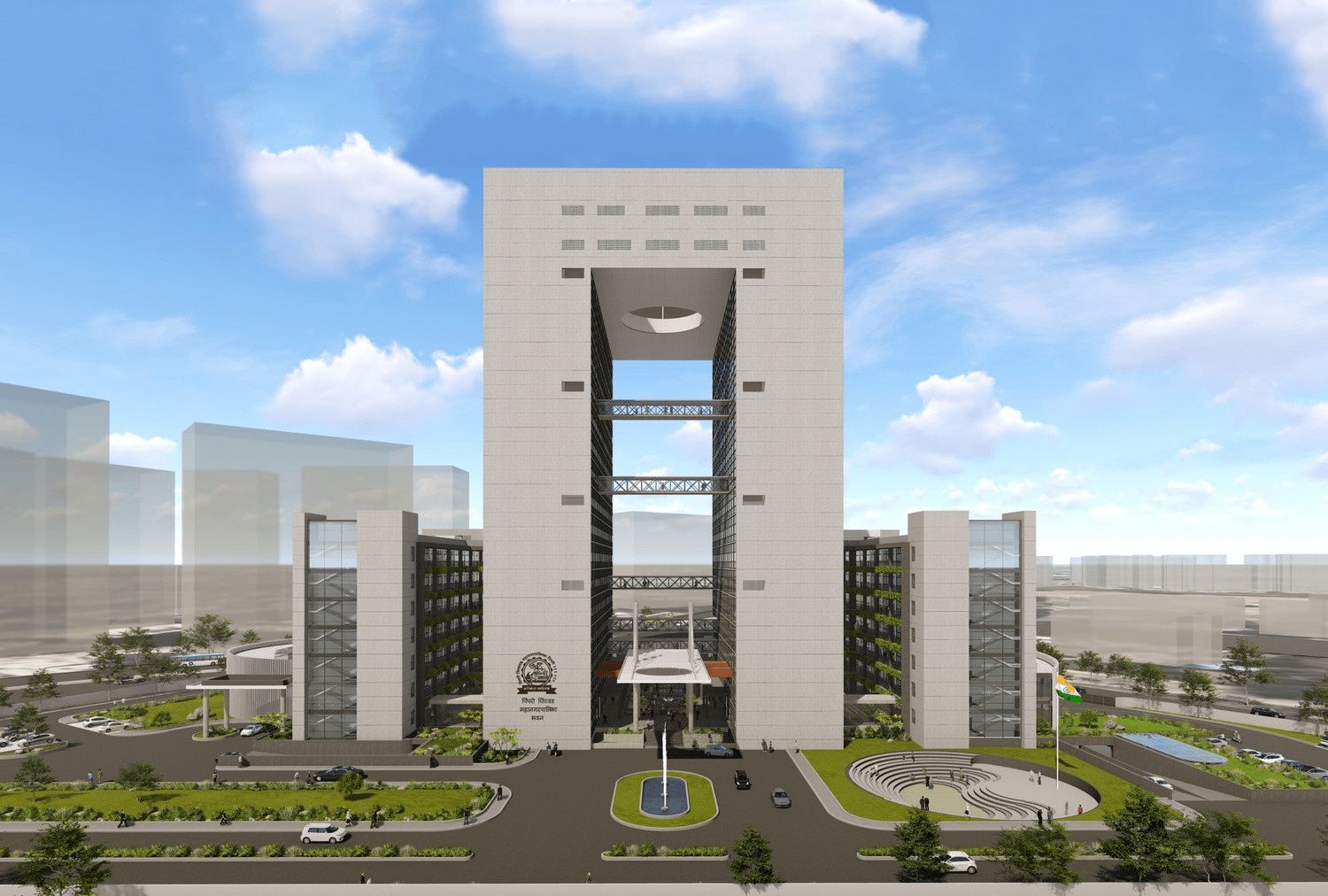 New Administrative Building, PCMC, project view 2
