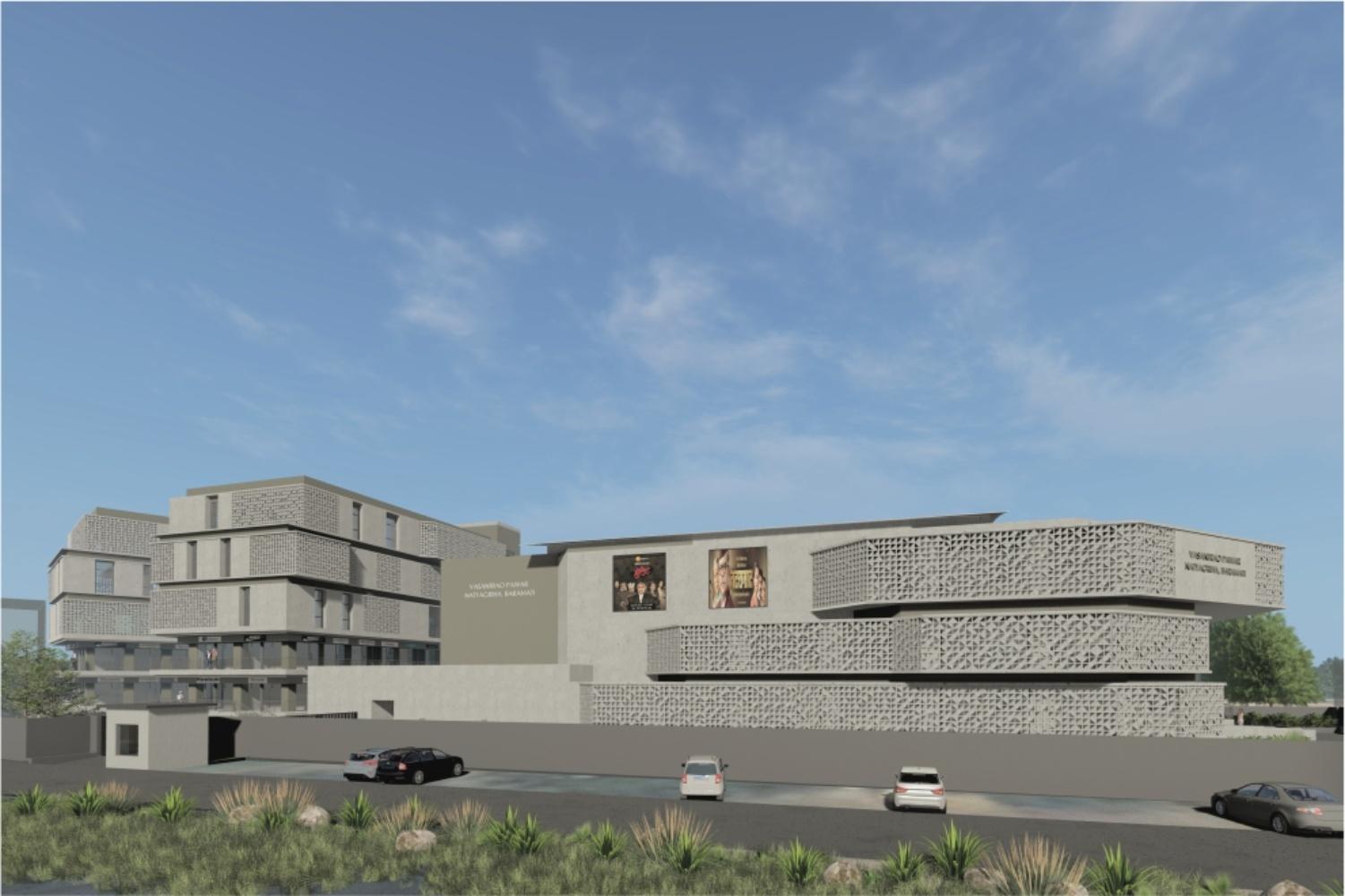Vasantrao Pawar Natyagruha, Baramati, project view 2