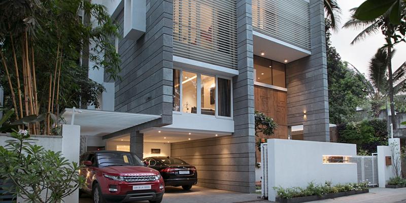 Stepped House, exterior view