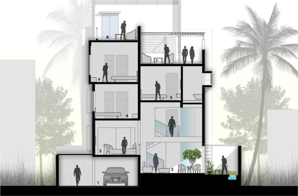 Stepped House, drawing 4