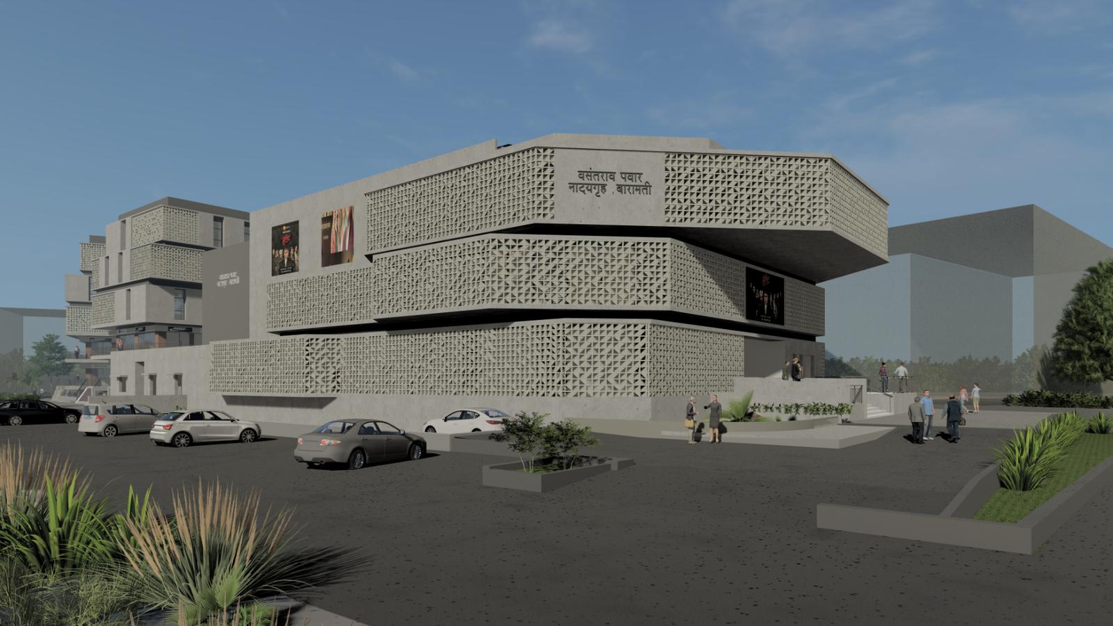 Vasantrao Pawar Natyagruha, Baramati, project view 6