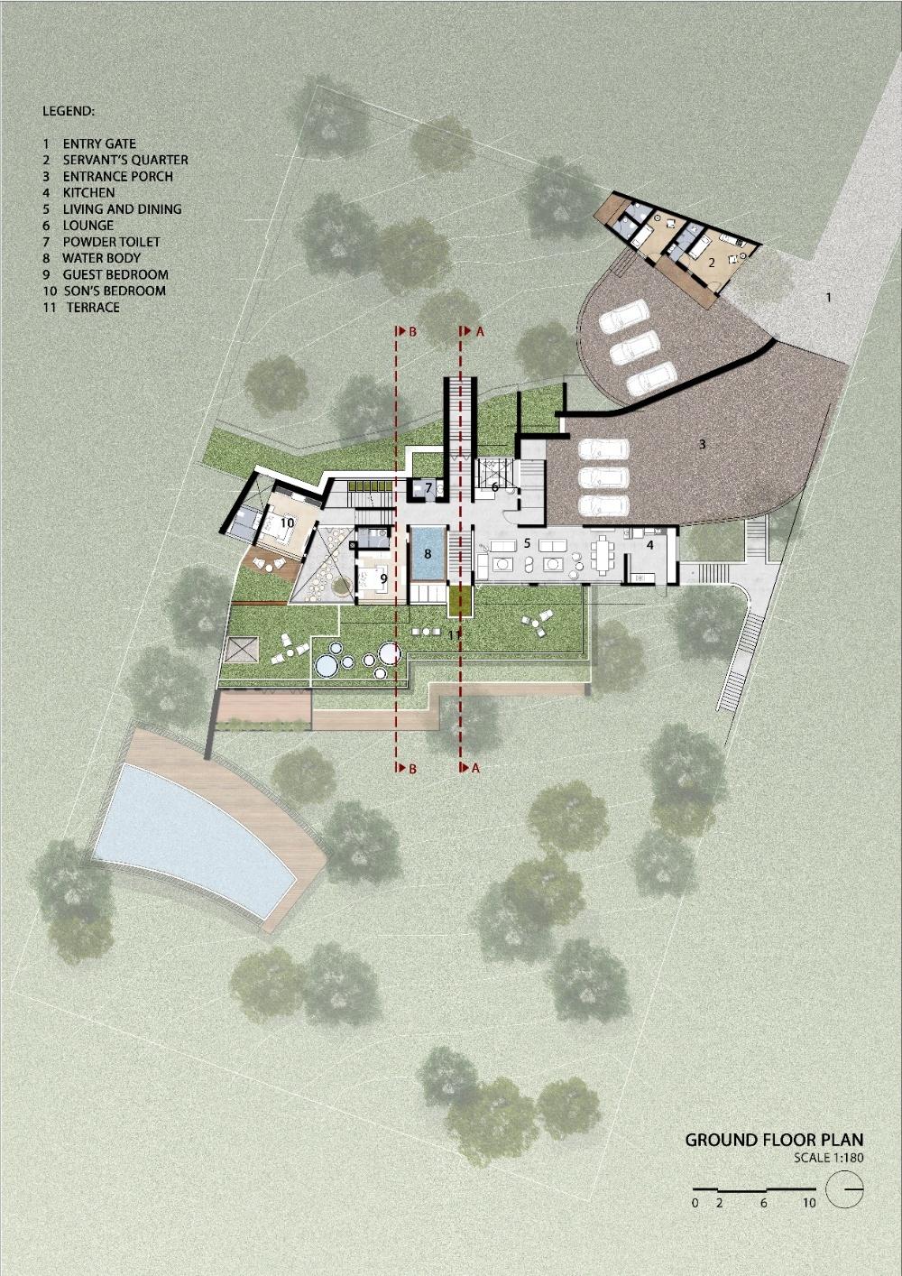 Earth House, drawing 1