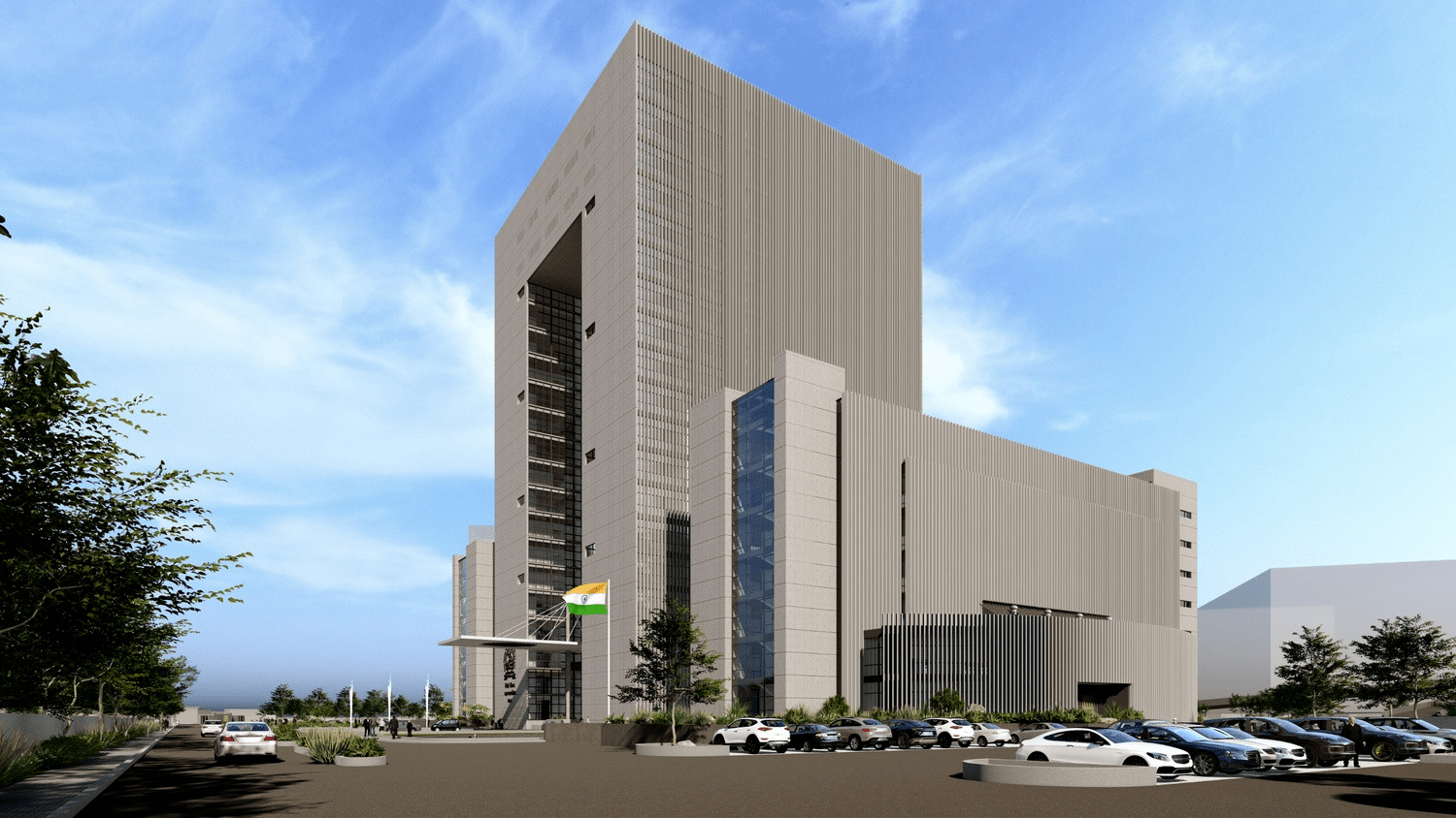 New Administrative Building, PCMC, project view 4