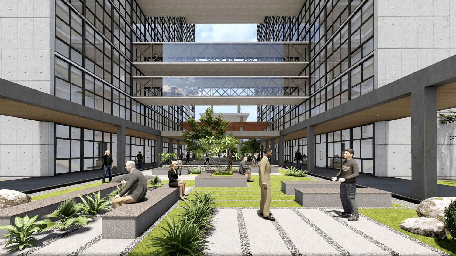 New Administrative Building, PCMC, project view 7