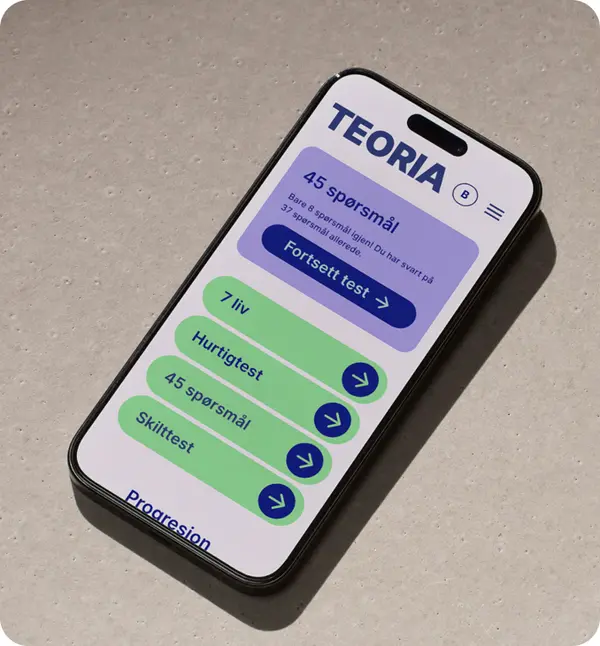 Teoria on a mobile phone.
