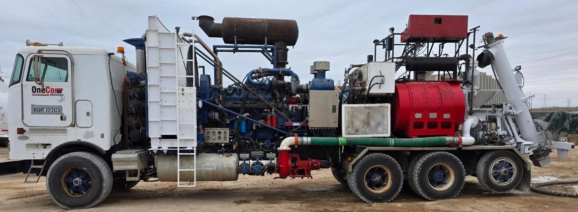 OneCor 1,350 HP pump truck with dry-additive blending equipment