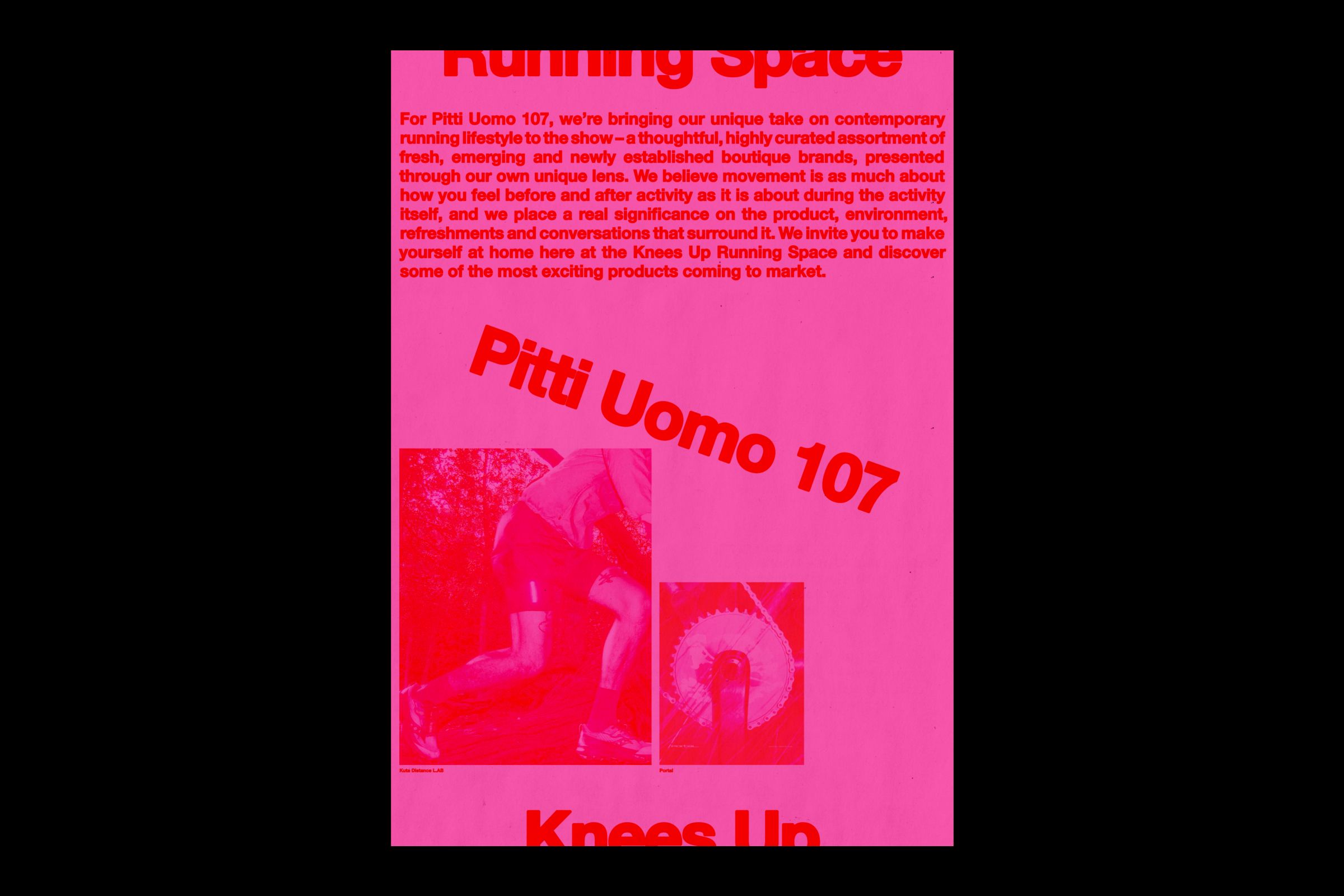 Knees Up Running Space Pitti Uomo 107 Graphics