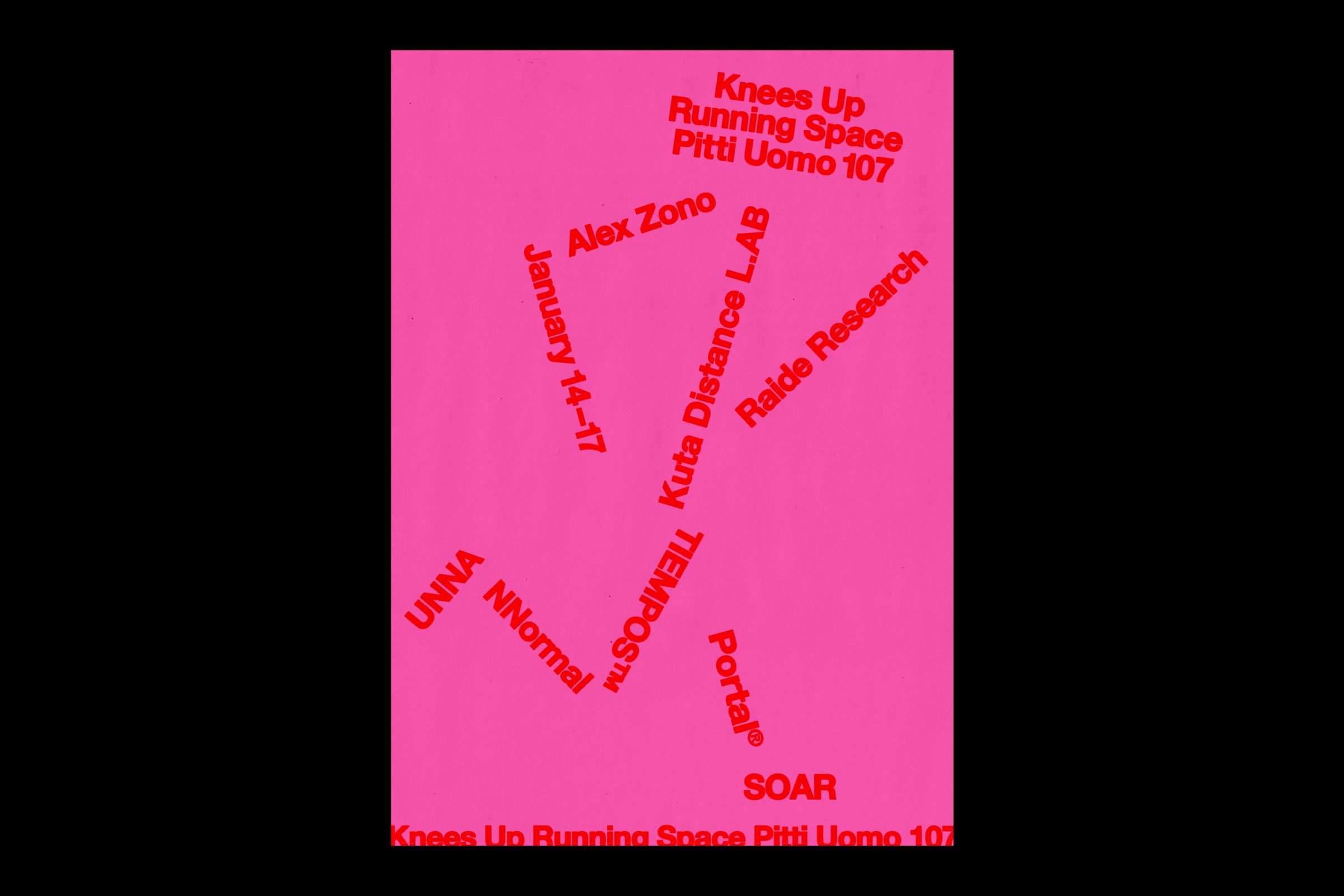 Knees Up Running Space Pitti Uomo 107 Graphics