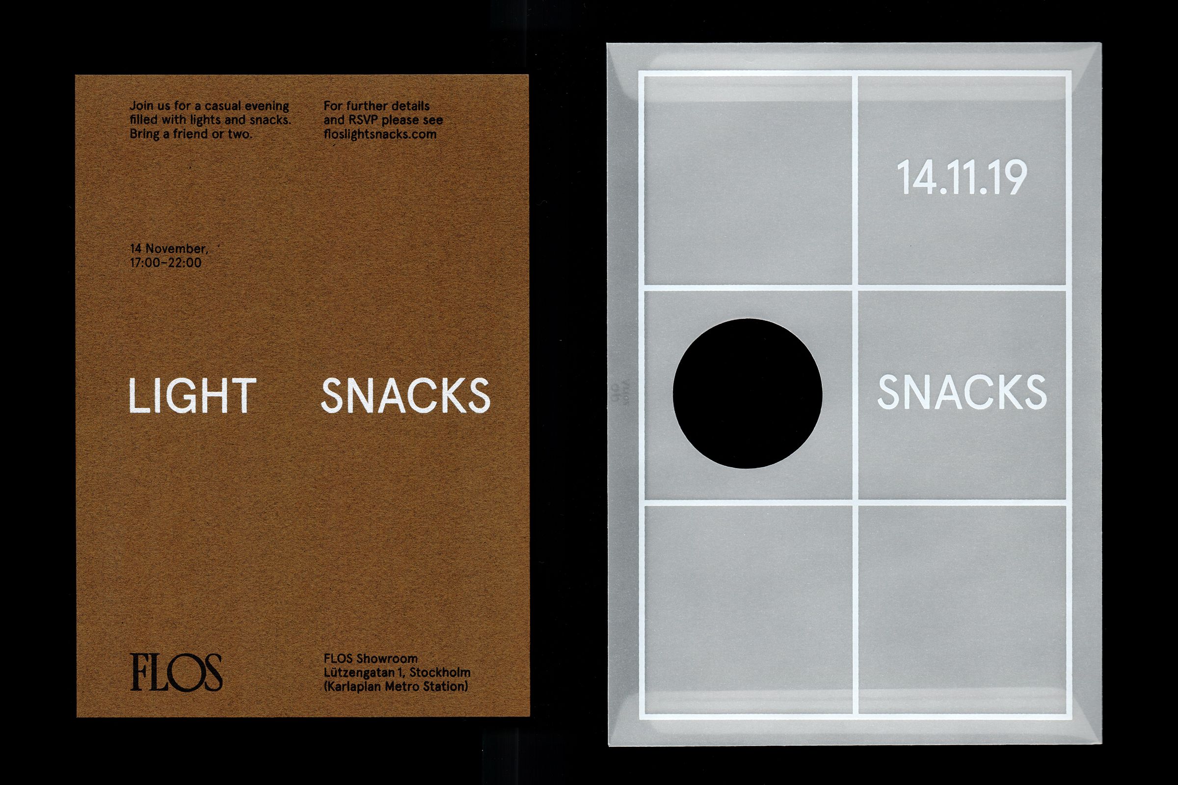 FLOS LIGHT SNACKS Invitation
