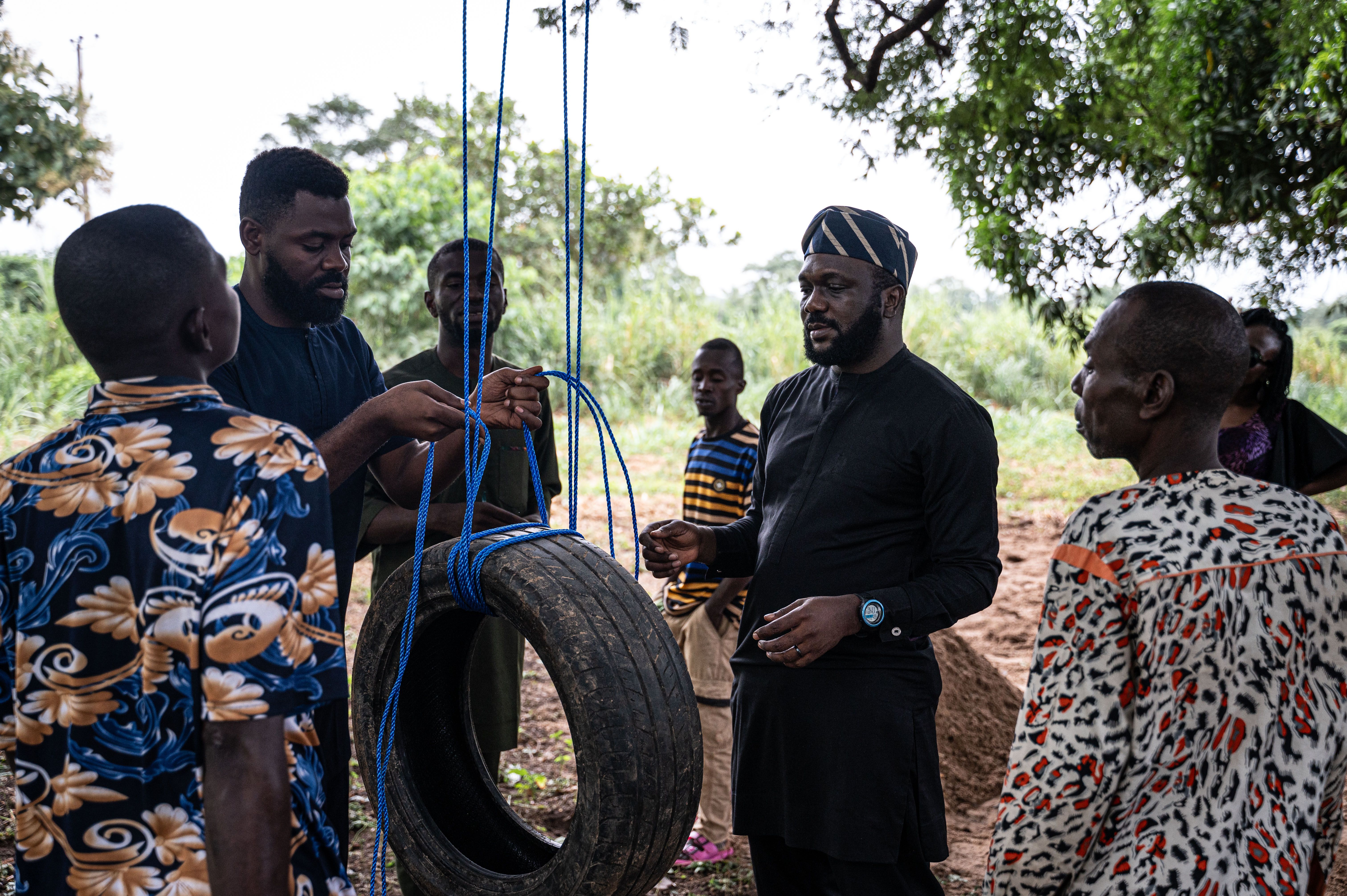 As part of our effort to improve community spaces, we installed a new swing set to give children a safe and happy place to play, learn, and connect.