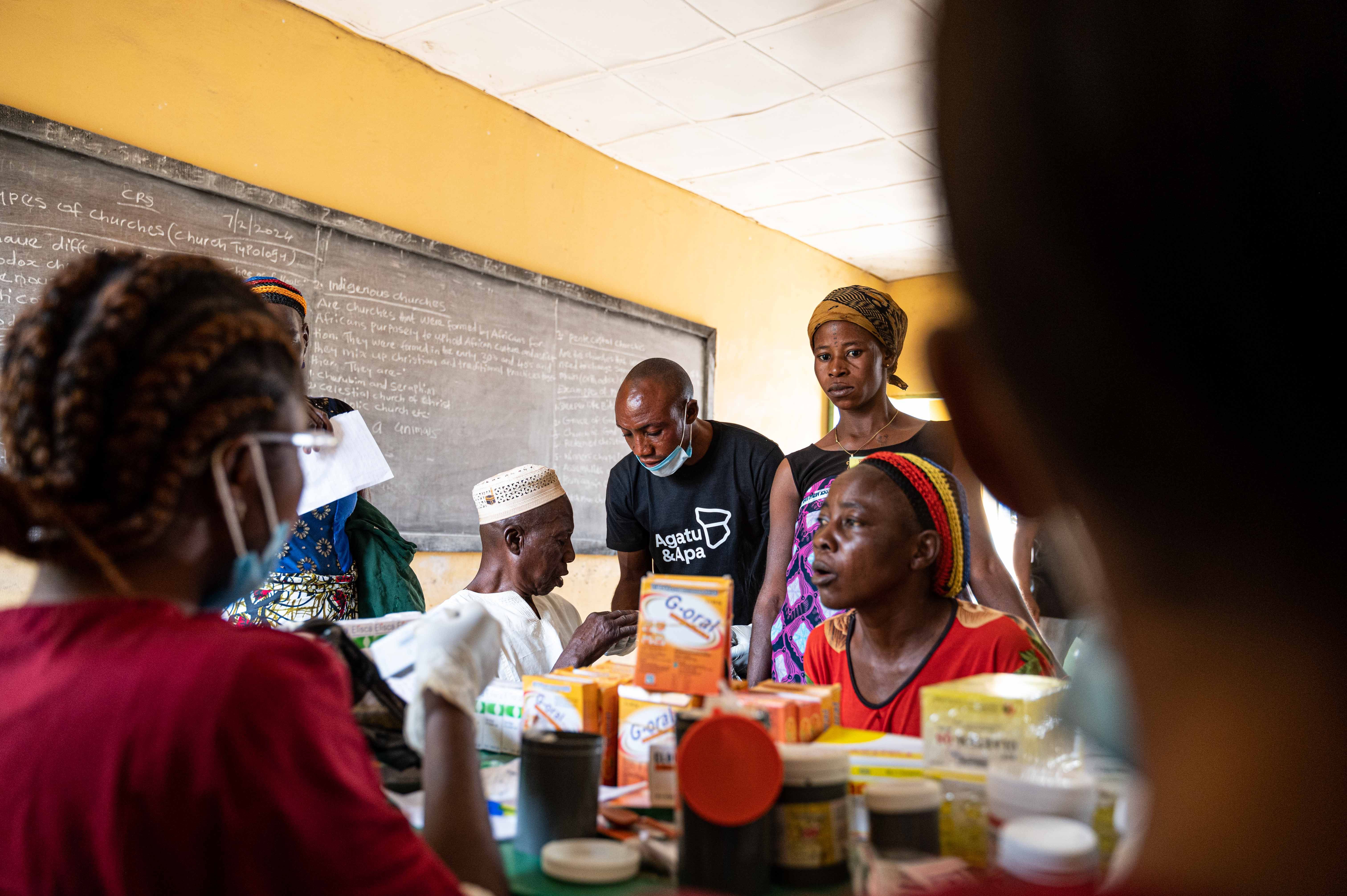 A moment from our Usha medical outreach, where residents engaged with health workers and received vital care, medication, and support.