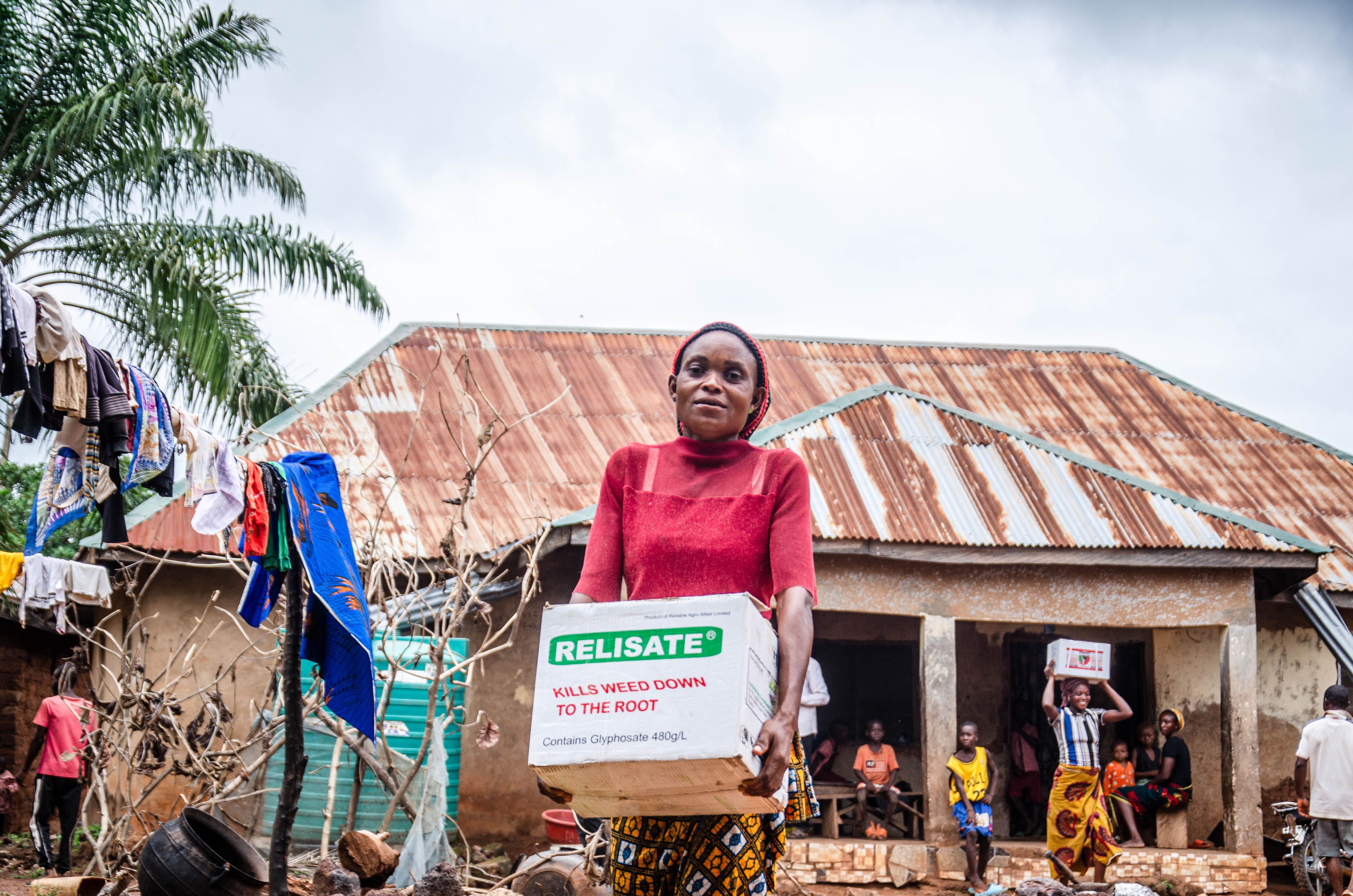 Tangible support. Providing effective weed control solutions to help maximize crop yields for local families.