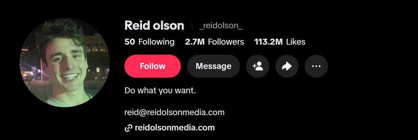 Reid Olson's Profile Page