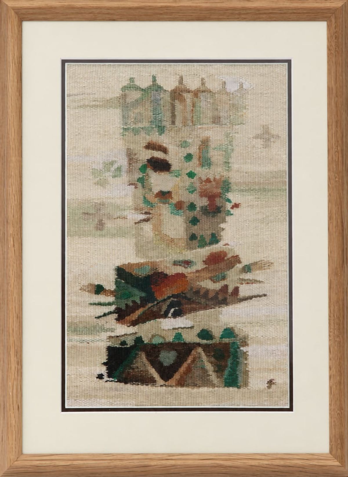 Hill Town, a woven tapestry by Rasa Ashworth