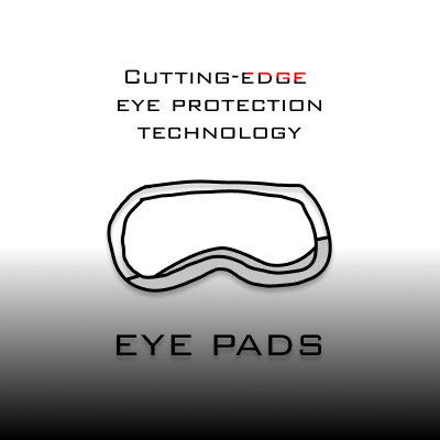 White eye pads