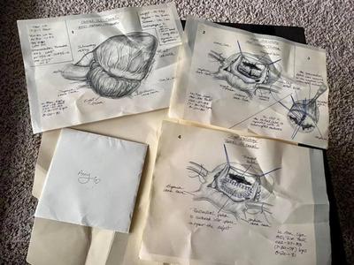 Original drawings of Amy