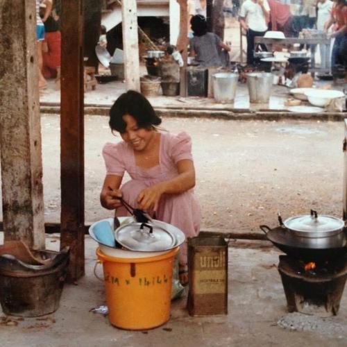 Mom @ Indonesia refugee camp 1985
