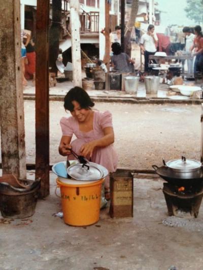 Mom @ Indonesia refugee camp 1985